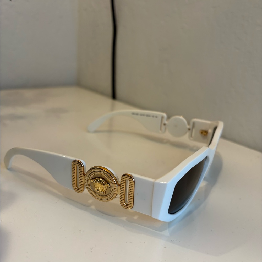 White Versace sunglasses